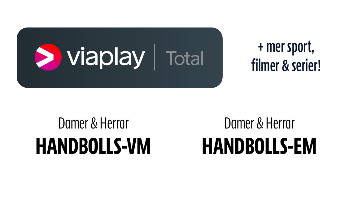 Se all handboll med Viaplay Total.