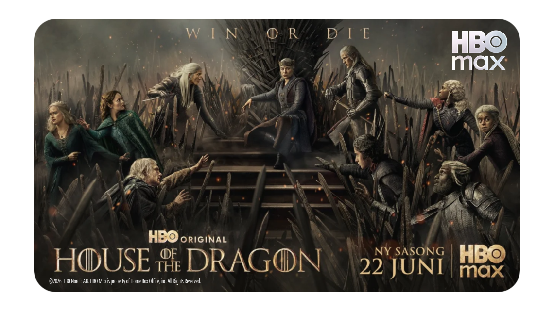 House of the Dragon hos HBO Max med Allente