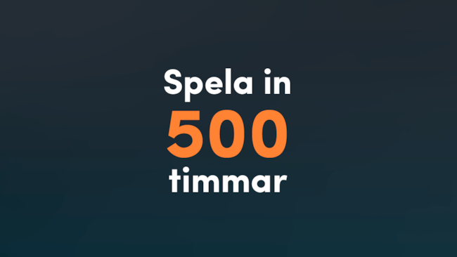 Med hårddisk kan du spela in 500 timmar
