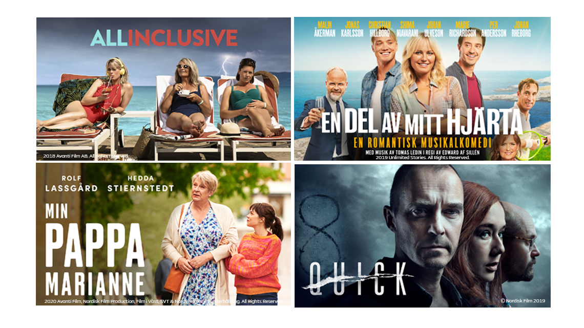Nordisk Film+ Svenska filmer