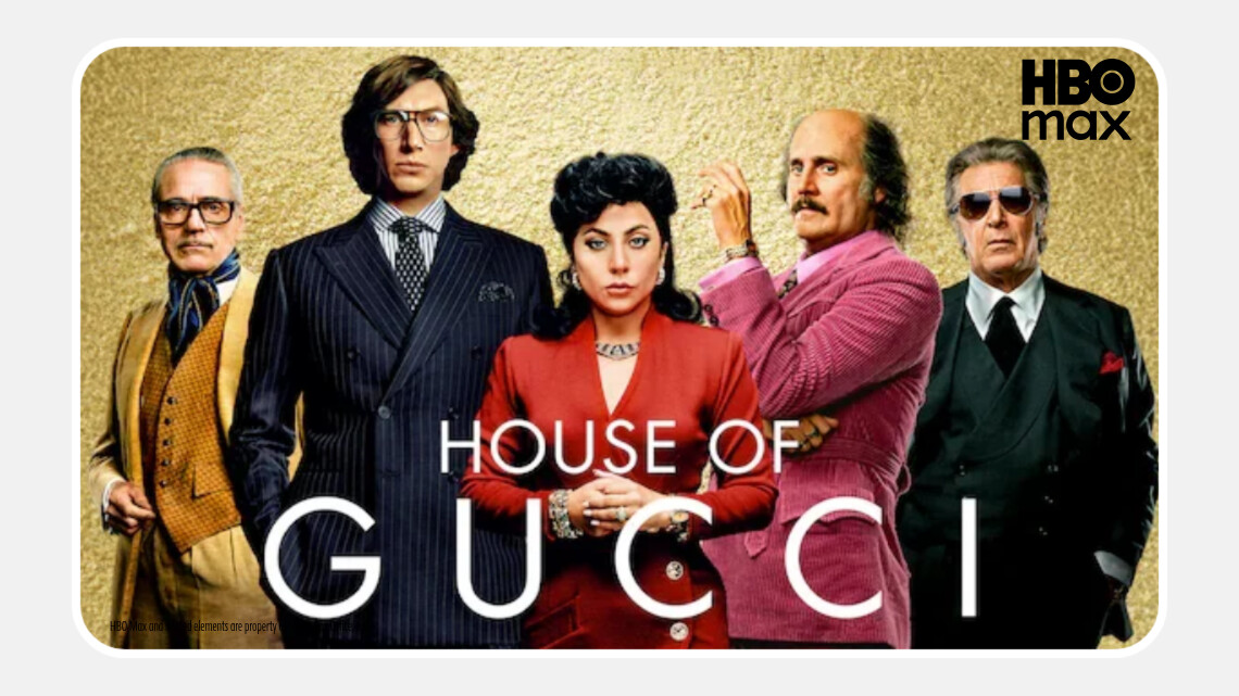Se House of Gucci på HBO Max med Allente