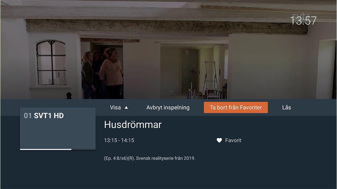 Ta bort från favoriter