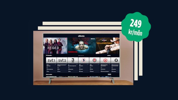 Streama 12 tv-kanaler, HBO Max, Viaplay Film & Serier och SkyShowtime för bara 249 kr/mån