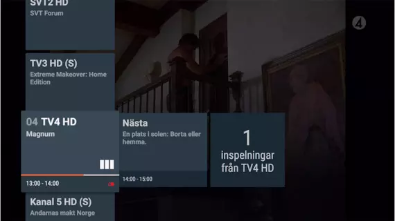 Genväg till tv-kanaler