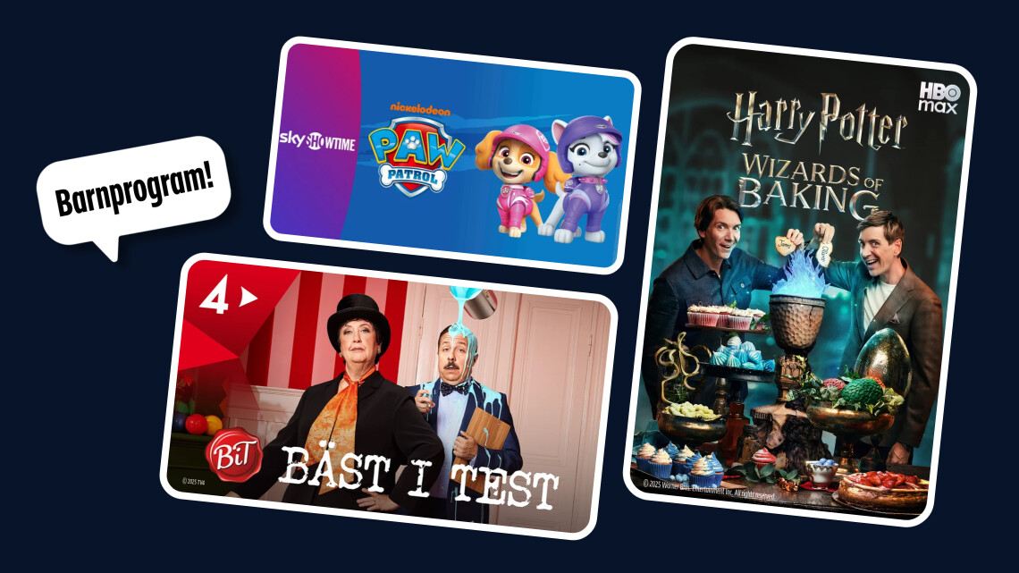 Serier för barn och serier för hela familjen att samlas kring