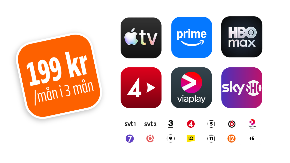 Tv och streamingtjänster med Allente i ett smidigt paket