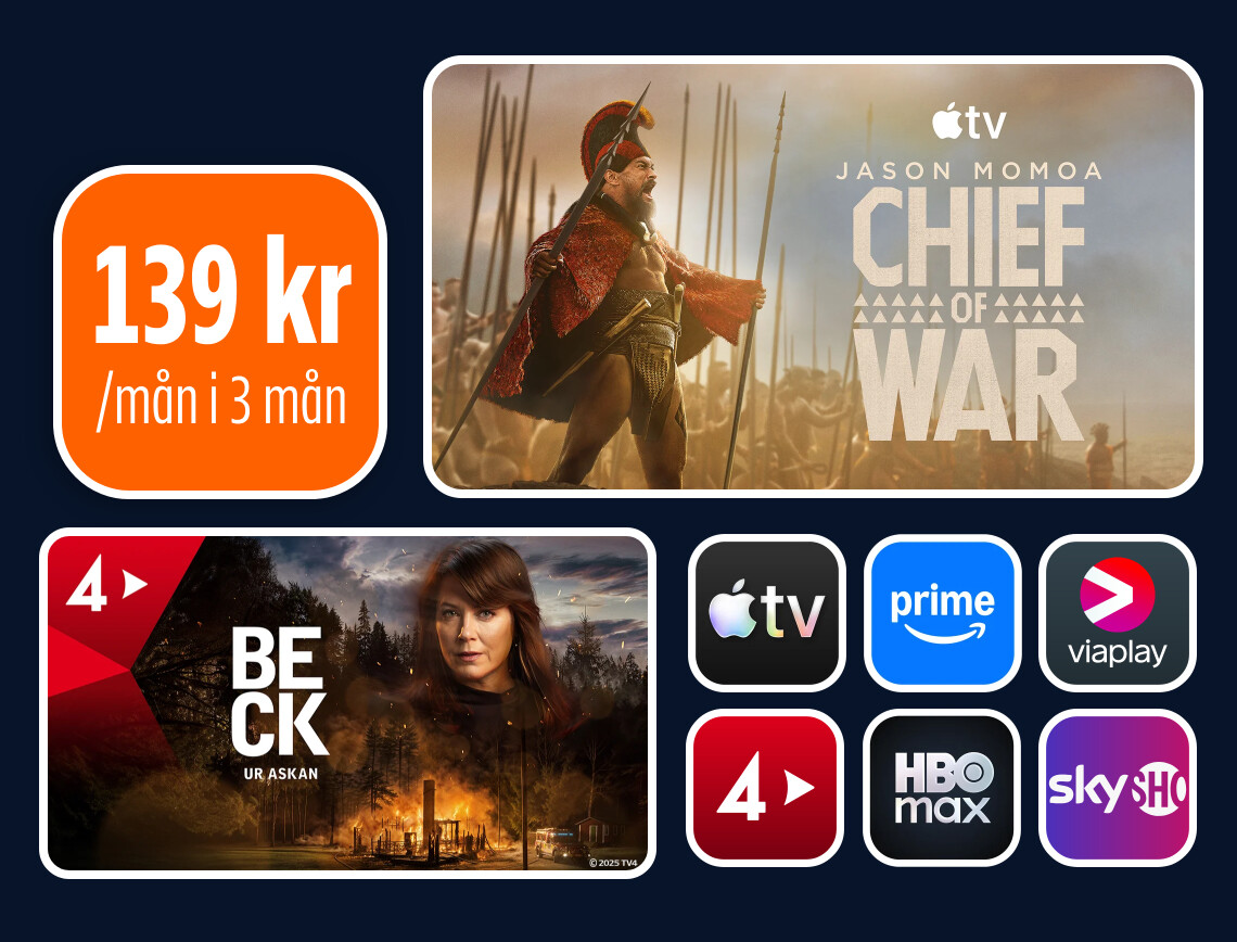 Se film och serier med Allente. Underhållningspaket för dig.