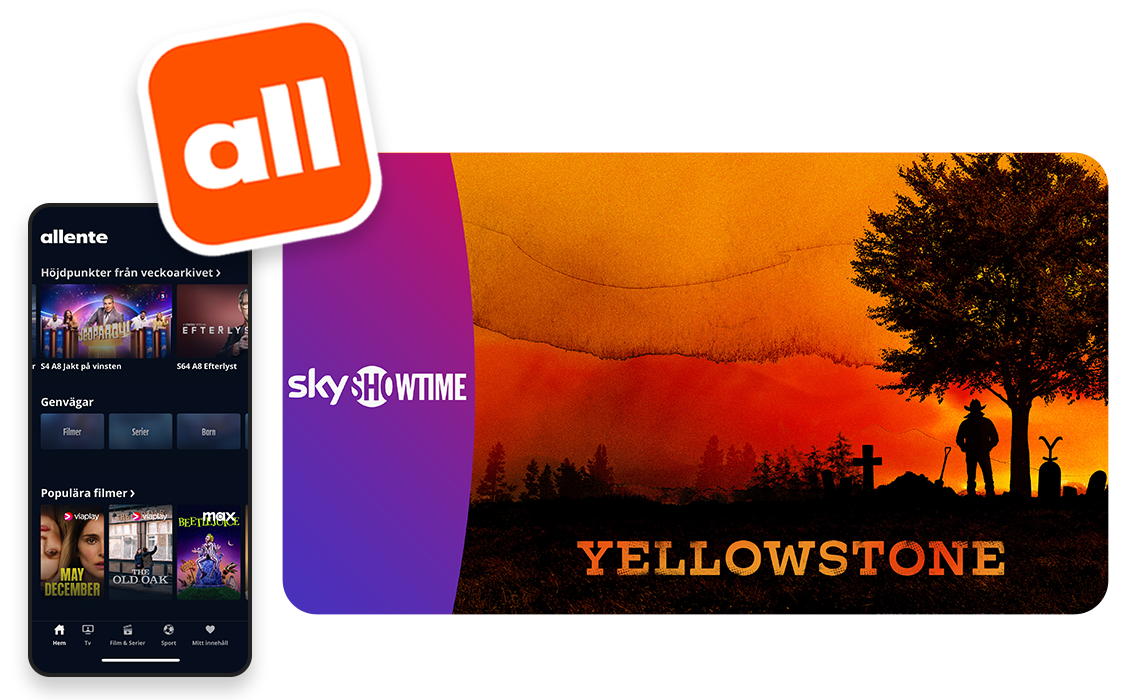 Tv och streaming i en app