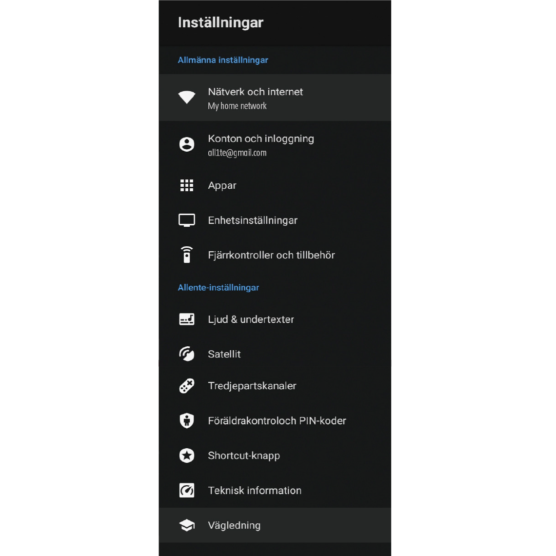 Inställningar