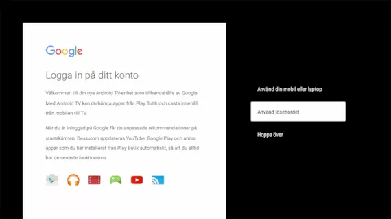 Google: Logga in på ditt konto