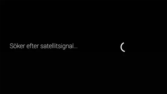Söker efter satellitsignal