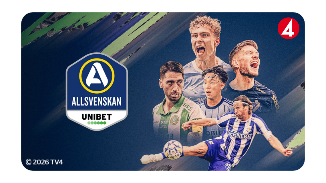 Se Allsvenskan och Superettan med TV4 Play Sport Fotbolll