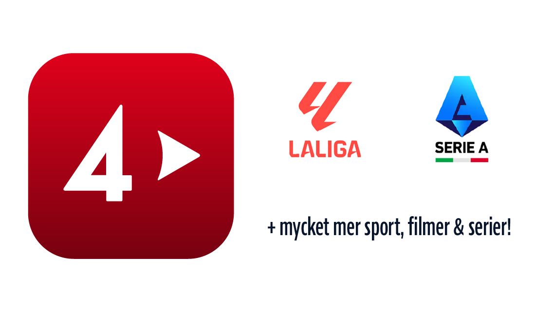 Se fotboll från Serie A och La Liga med TV4 Play Sport via Allente
