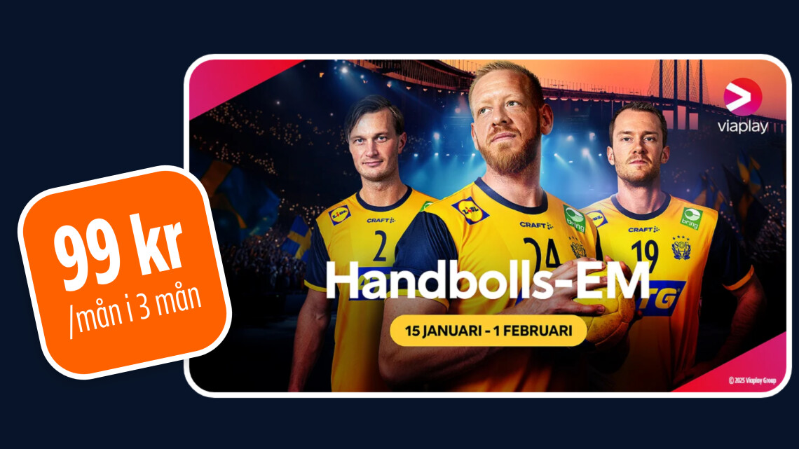 Se Sveriges matcher i handbolls-EM på Viaplay Sport