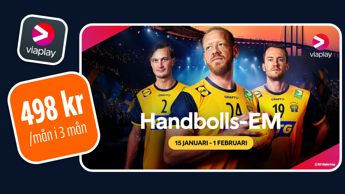 Se herrarnas handbolls-EM 2026 med Viaplay