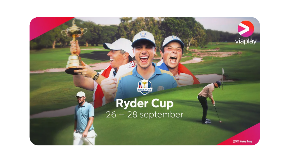Se Ryder Cup med Ludde Åberg på Viaplay