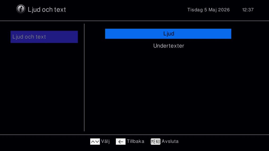 Ljud och Undertexter